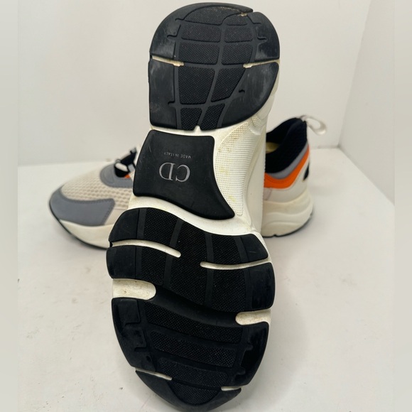 Dior B22 Sneaker ‘ White, Orange GREAT CONDITION! Size 9 - Picture 5 of 7